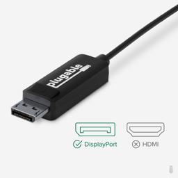 Thumbnail of Image showing the product packaging for the Plugable USB-C to DisplayPort Adapter Cable