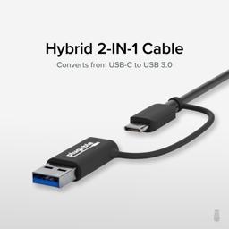 Thumbnail of Image highlighting the adapter to convert USB-C to USB-A