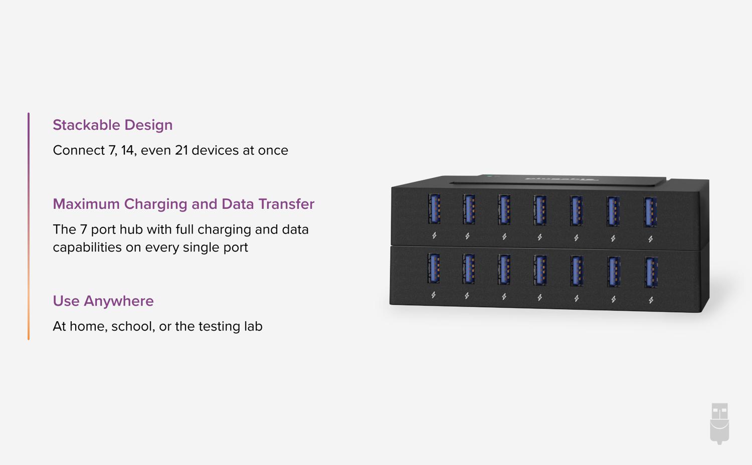 Plugable USB 3.0 And USB-C 7-Port Charging Hub – Plugable Technologies