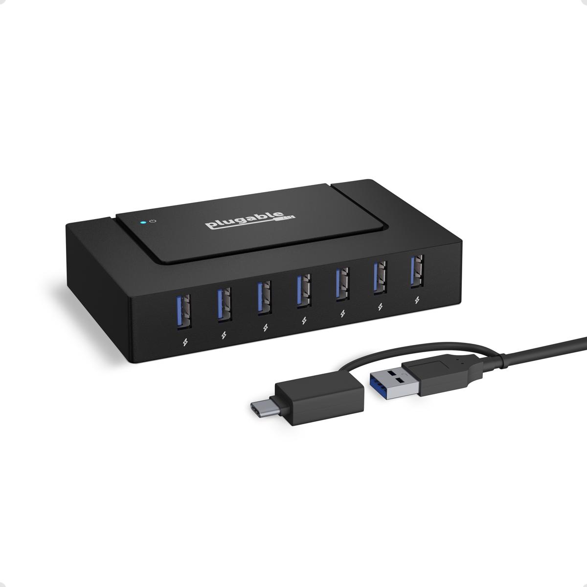Plugable USB 3.0 and USB-C 7-Port Charging Hub – Plugable Technologies