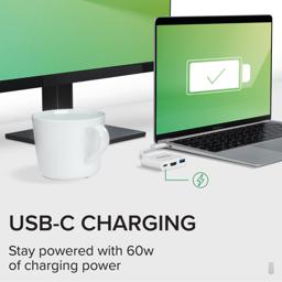 Thumbnail of usb-c charging with up to 60w of power with separate power supply