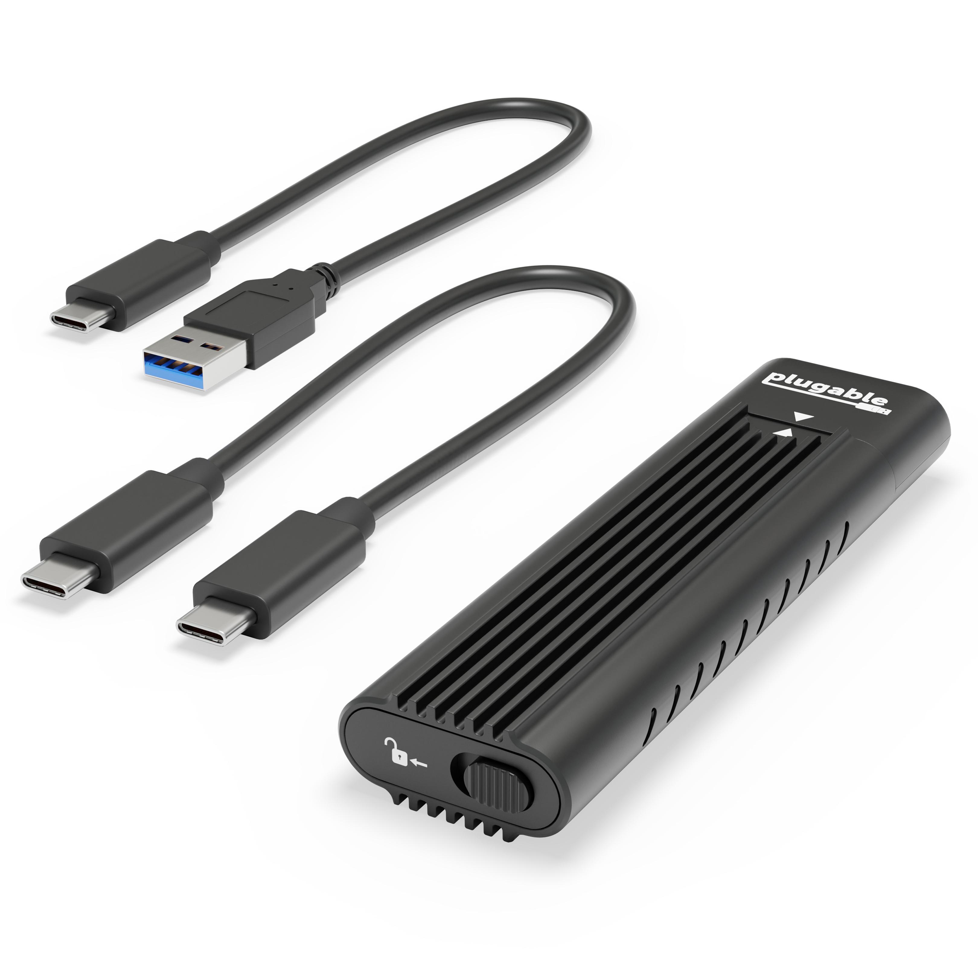 10Gbps BYEASY M.2 NVMe SSD Enclosure Adapter with USB C/Thunderbolt 3 Compatible up to USB 3.1 Gen 2 Speeds Includes USB-C and USB 3.0 Cables HD-01 Supports EVO 970 NVMe SSDs 2280 2260 2242 2230 