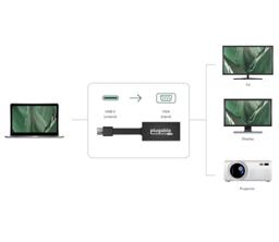 Thumbnail of Image indicating that the graphics adapter can connect a laptop to a TV, monitor, or projector