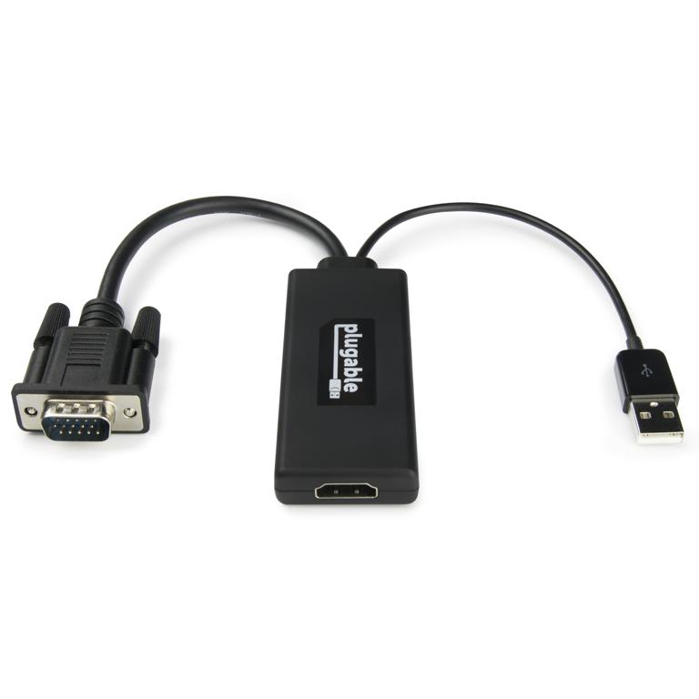 Plugable VGA to HDMI Active Adapter with Audio Plugable Technologies